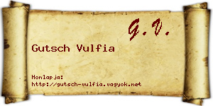 Gutsch Vulfia névjegykártya